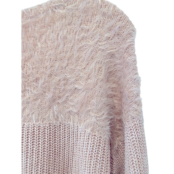 Pink pullover sweater Vince Camuto. Long sleeve top is fuzzy eyelash pink M
C - Picture 6 of 7